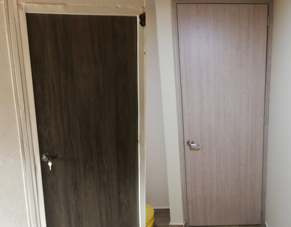 puertas para apartamentos en madera